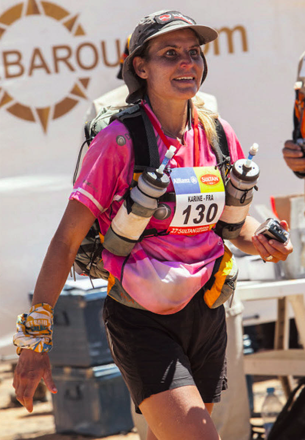 Karine a arrêté la compétition en 2012 en rentrant du Marathon des Sables. Photo DR/.