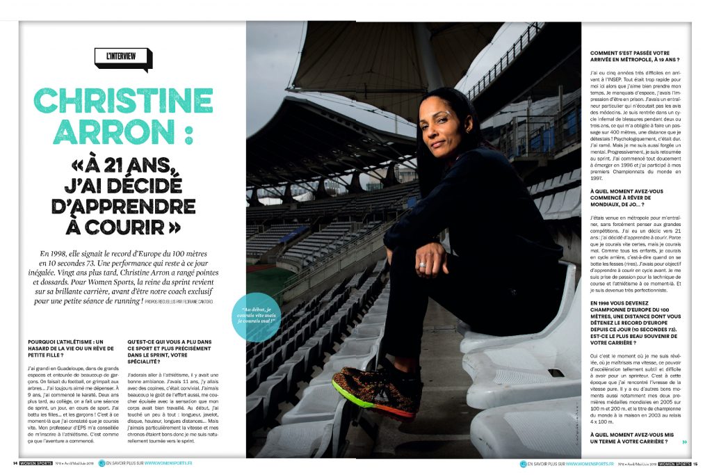 Christine Arron : « À 21 ans, j’ai décidé d’apprendre à courir ». © Jean-Baptiste Autissier / Panoramic.