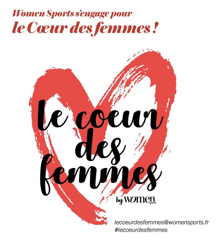 Women Sports a lancé le mouvement #LeCoeurDesFemmes pour lutter contre les maladies cardiovasculaires, première cause de mortalité chez les femmes.