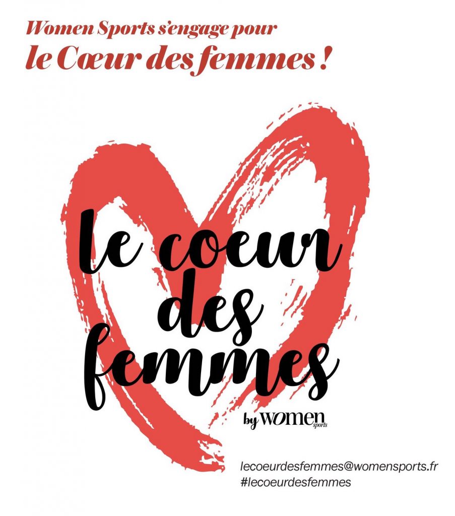 Women Sports a lancé le mouvement #LeCoeurDesFemmes pour lutter contre les maladies cardiovasculaires, première cause de mortalité chez les femmes. 