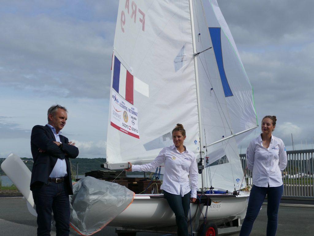 Le duo Lecointre/Retornaz s'est formé en décembre 2017 et les deux navigatrices ont commencé les entraînements ensemble au début de l'année. Crédit photo : DR/.