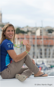 Camille Lecointre et sa coéquipière Hélène Defrance avait remporté la médaille de bronze aux Jeux Olympique de Rio 2016 en voile 470. Crédit photo : DR/.