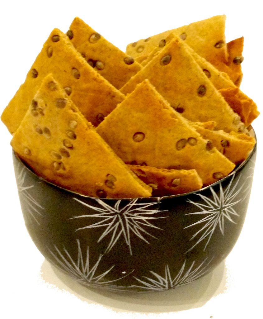 crackers à base de graine de chanvre