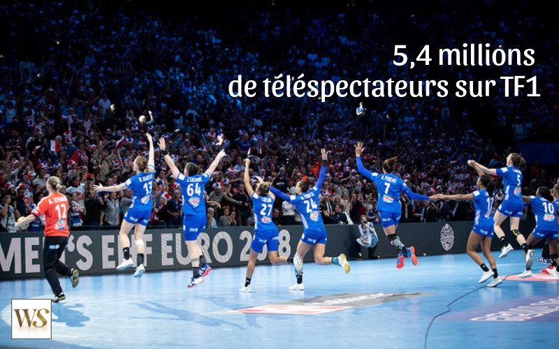 5,4 millions de téléspectateurs ont suivi la victoire des Bleues à l'EHF Euro 2018 sur TF1