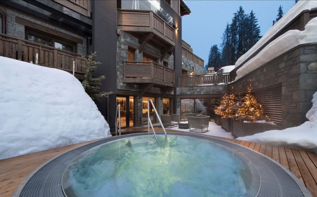 spa courchevel neige