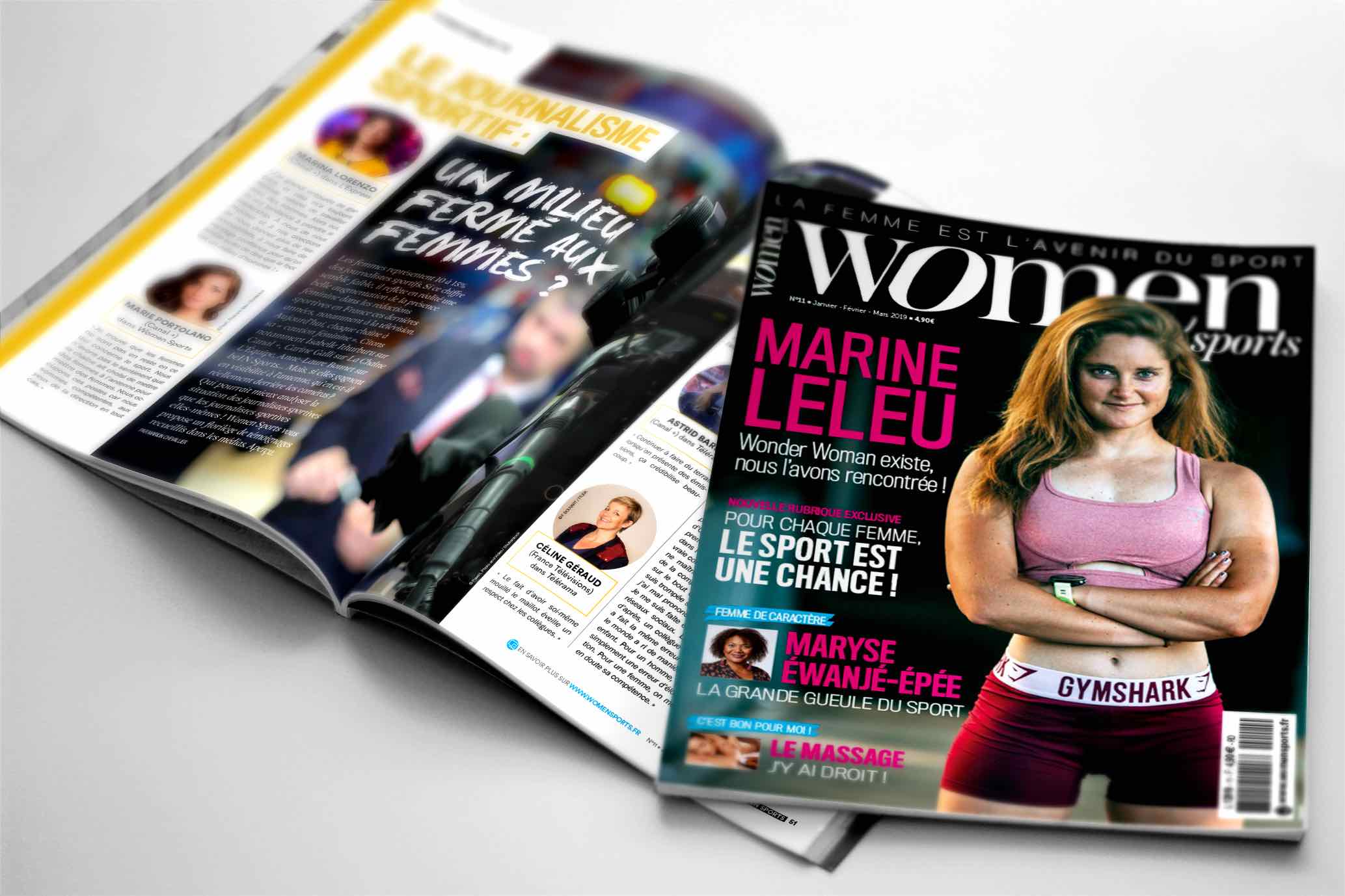 Le petit dernier de la collection des magazines WOMEN SPORTS, le mag WOMEN SPORTS N.11, est disponible en kiosques avec en une la belle Marine Leleu.