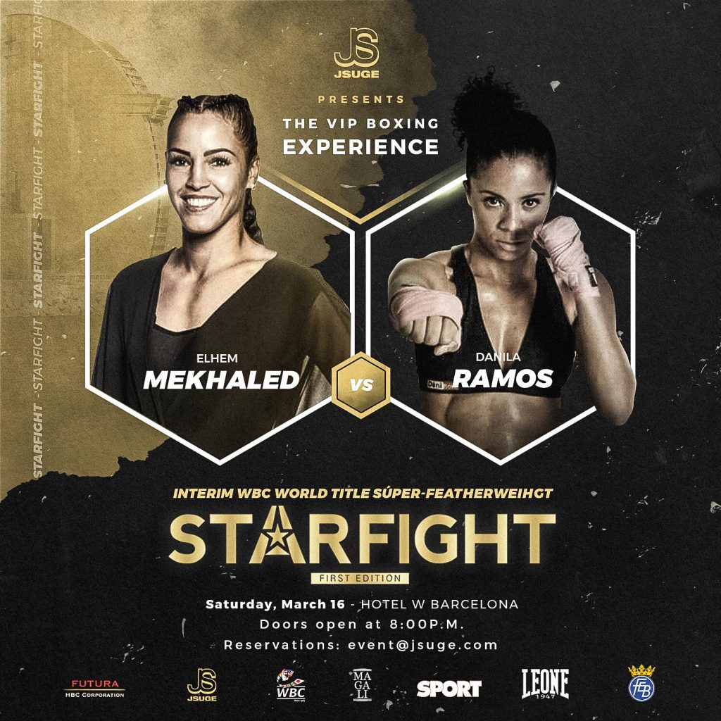 La boxeuse professionnelle française Elhem Mekhaled va tenter de décrocher le titre interim WBC samedi 16 mars, à l’hôtel W de Barcelone (show Starfight).