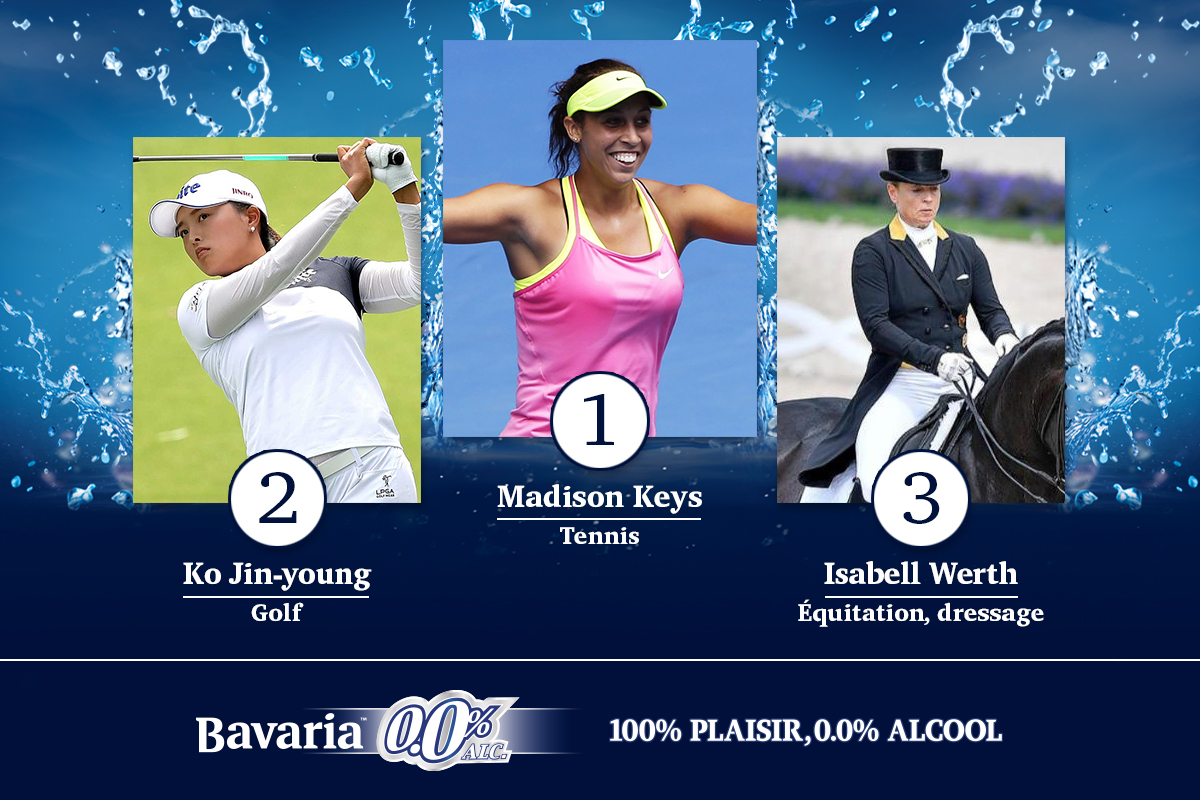 Championnes - Le Podium Women Sports de la semaine, by Bavaria 0.0%