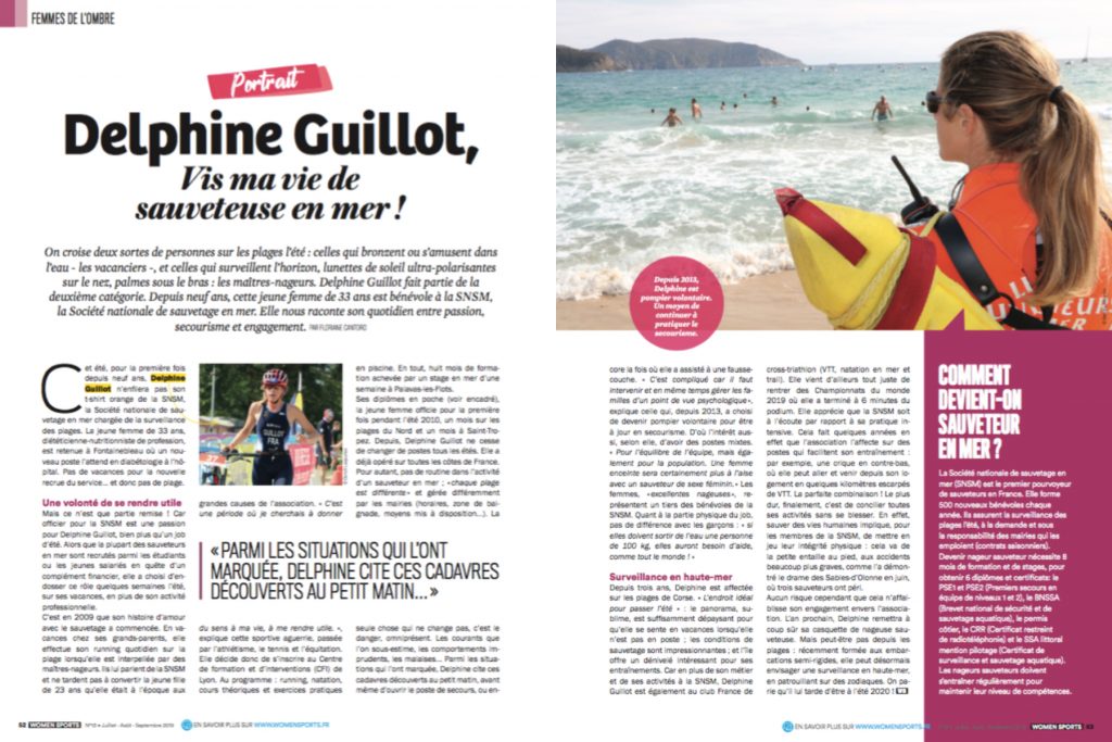 Delphine Guillot est nageuse sauveteuse en mer à la SNSM. Elle nous raconte son quotidien sur les plages l'été entre passion, secourisme et engagement. 