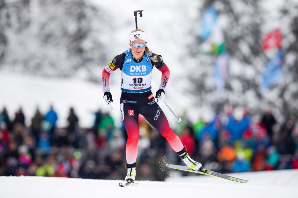 La Norvégienne Tiril Eckhoff a remporté le sprint de Ruhpolding et prend ainsi la première place du classement général de la Coupe du monde de biathlon.