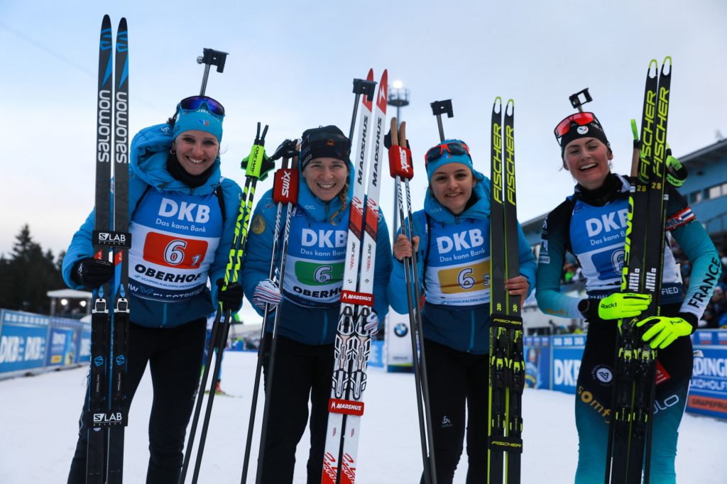 Les Françaises ont terminé 3emes samedi matin du relais dames d’Oberhof (Allemagne), comptant pour la Coupe du monde de biathlon 2019-2020. 