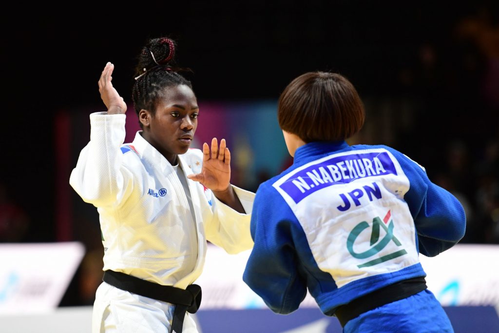 La Française Clarisse Agbegnenou a remporté pour la sixième fois de sa carrière le Paris Grand Slam de judo samedi, à Bercy.