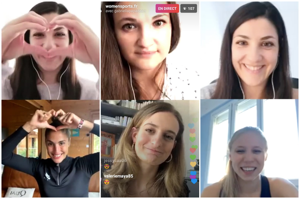 Pendant le confinement, nous avons réalisé des interviews de championnes françaises en « live » sur nos réseaux sociaux, notamment Instagram. Best-of !