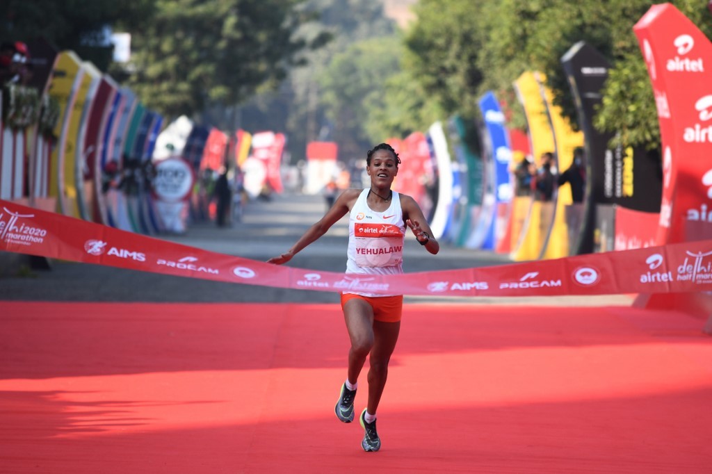 Semi-marathon (New Delhi) : l’Ethiopienne Yehualaw signe le 2eme meilleur chrono de l’histoire !