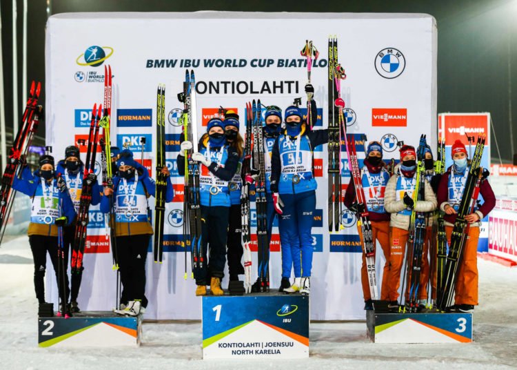 Biathlon (Kontiolahti) : les Françaises terminent 2emes (relais)