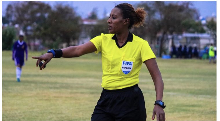 Historique : Lydia Tadesse, première femme arbitre du CHAN