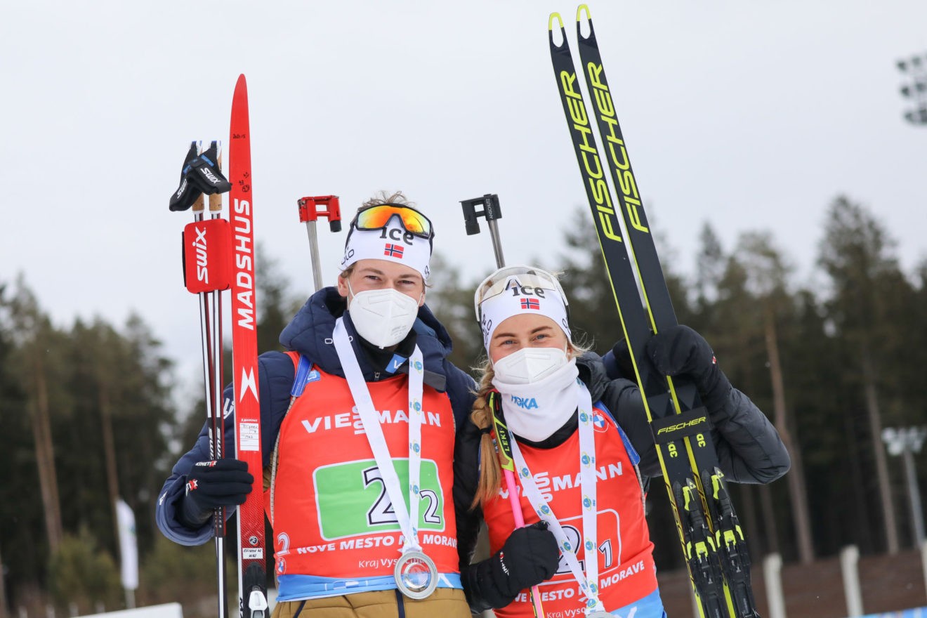 Biathlon: la Suède victorieuse sur le relais mixte simple de Nove Mesto, la France 6e