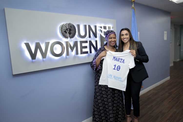 Goodwill Ambassador Marta Vieira da Silva Visits UN Women Headquarters