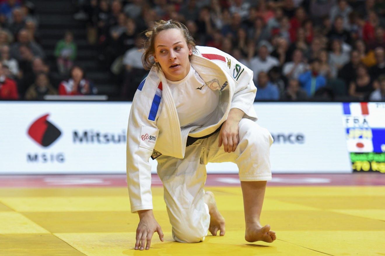 Judo : Margaux Pinot en argent, Marie-Eve Gahié battue d'entrée