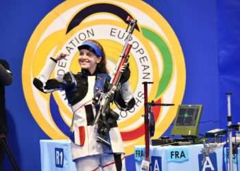 Sacrée championne d’Europe à la carabine, Océane Muller se qualifie pour les JO