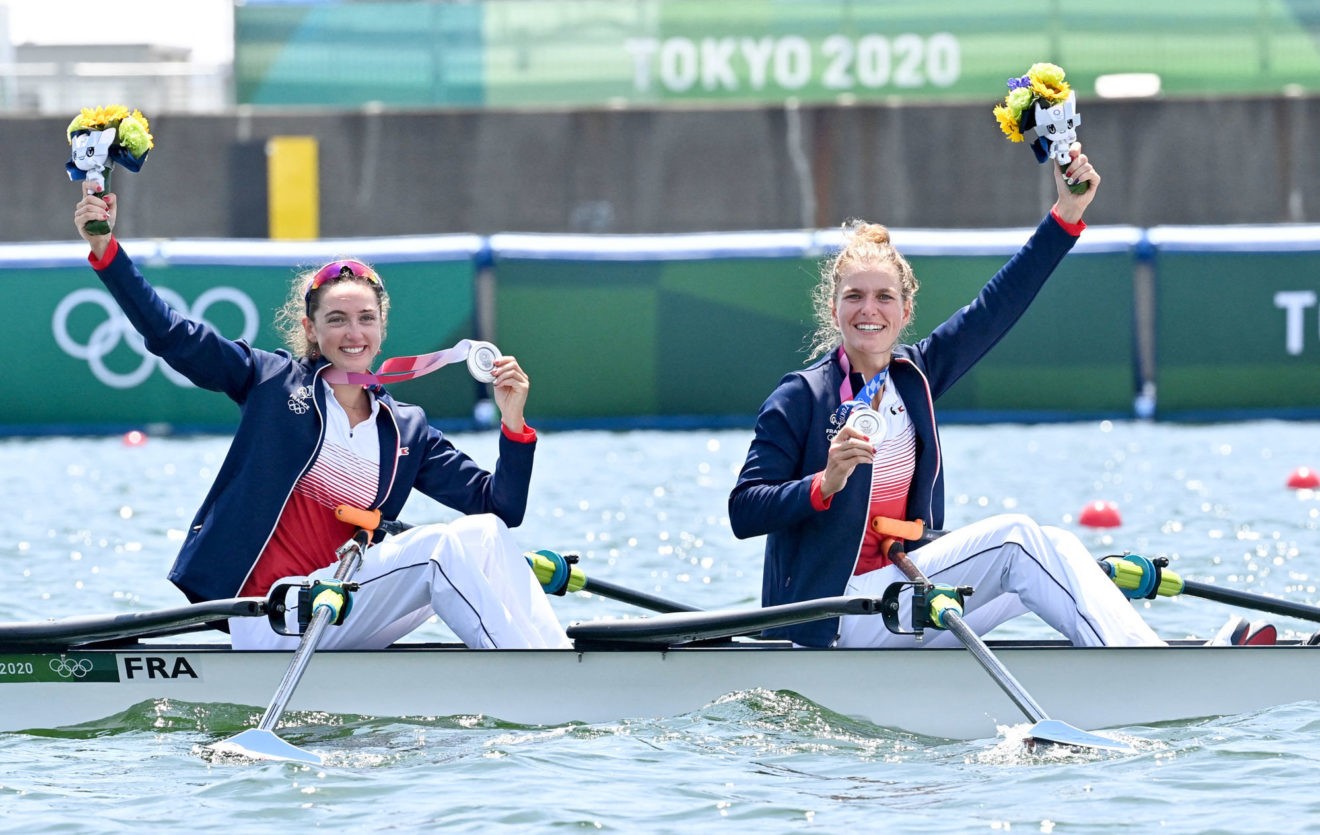 JO 2020 / Aviron : Claire Bové et Laura Tarantola médaillées d’argent du deux de couple poids léger