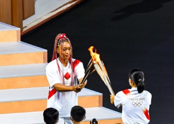 Naomi Osaka au coeur de la cérémonie d’ouverture es Jeux Olympiques