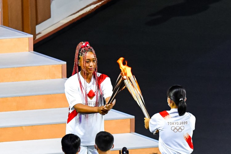 Naomi Osaka au coeur de la cérémonie d’ouverture es Jeux Olympiques