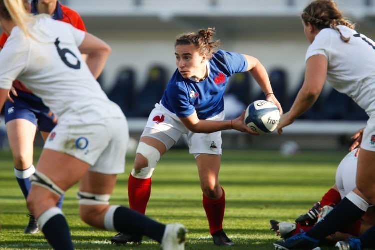 Tournoi des six nations féminin: le groupe du XV de France feminin avec avec Sansus pour affronter l’Irlande