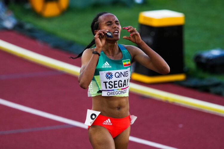 Athlétisme: l’Ethiopienne Gudaf Tsegay sacrée championne du monde du 5.000 m