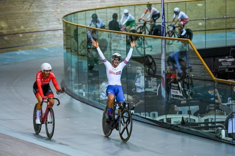 Cyclisme sur piste : la Britannique Neah Evans remporte la course aux points des Mondiaux