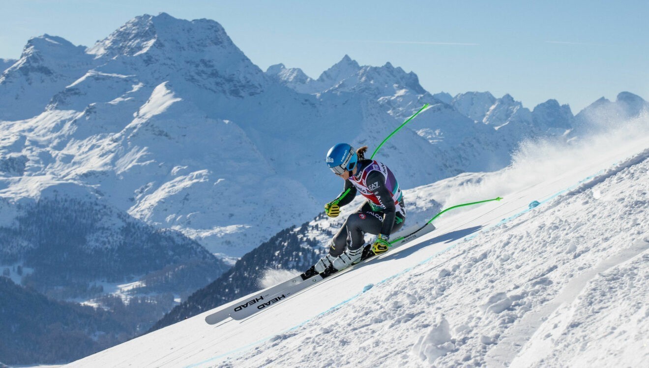 Ski alpin : L’Italienne Elena Curtoni s’impose dans la descente de Saint-Moritz