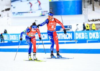 Biathlon : le duo Guigonnat – Jeamonnont 2e du relais mixte simple à Pokljuka
