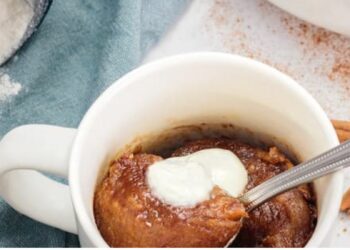 Recette feel good Cinnamon rolls in a mug par TSE nutrition